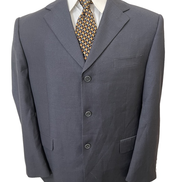 ELEGANTE UOMO MENS DRESS BLAZER SIZE 44R, 70% POLY. 30% RAYON. - Picture 5 of 10